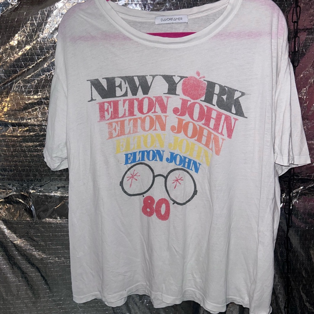 Daydreamer Elton John Soft Vintage Inspired Band Tee